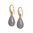 sence copenhagen Ohrhänger mit Pampel aus grau-braunem Achat